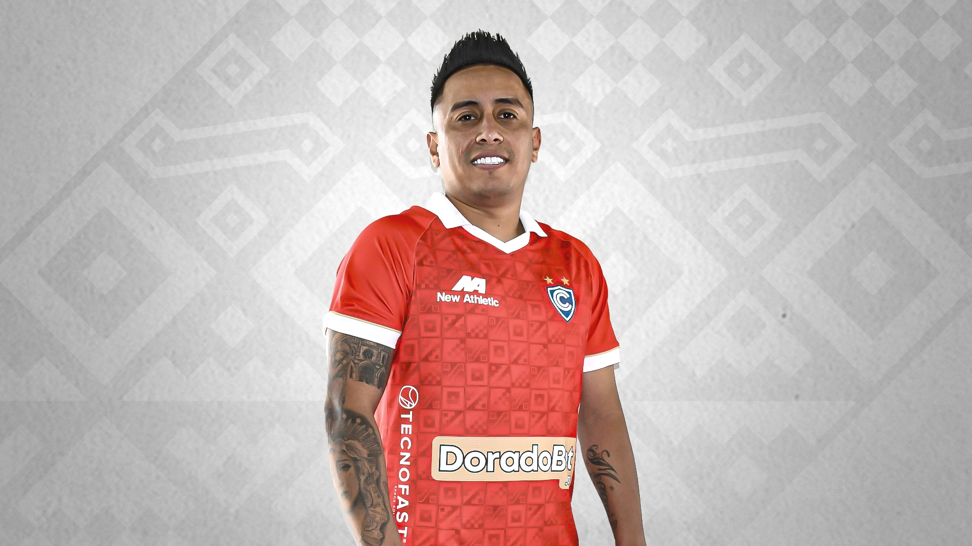 Christian Cueva fue presentado por Cienciano. Foto: CIenciano   